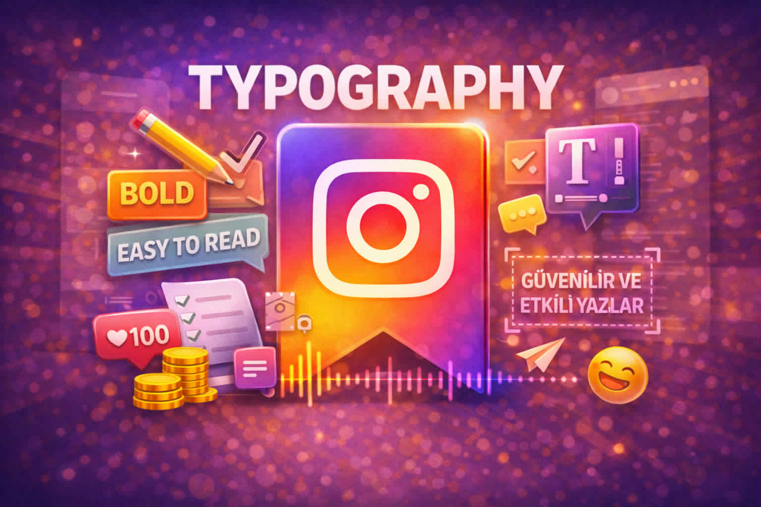 Instagram Tipografi Kullanımı ile İçeriklerin Okunurluğunu Artırmak